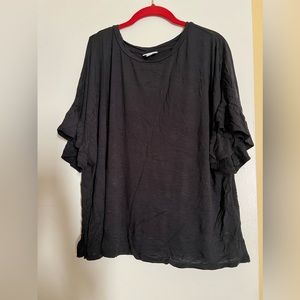 Lularoe flutter sleeve top xl